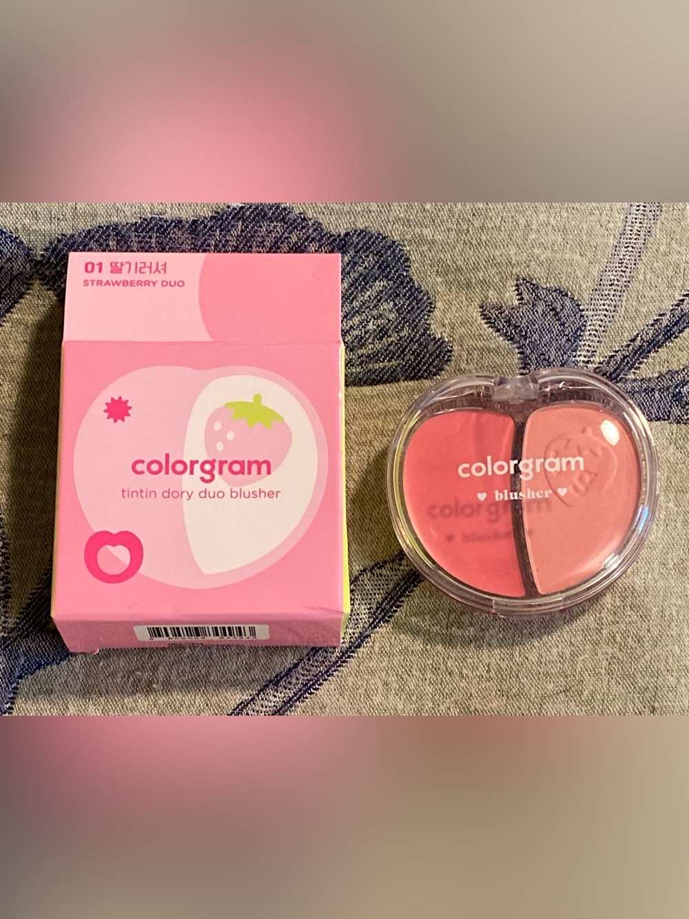 Colorgram Strawberry Duo Blusher - Pink